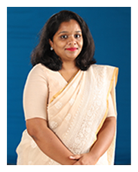 Ms. Hamsalekha, a faculty member, portrayed in a professional portrait.