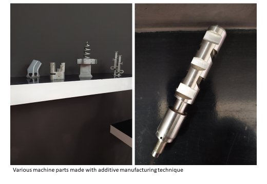 various machine parts with additive manufacturing technique