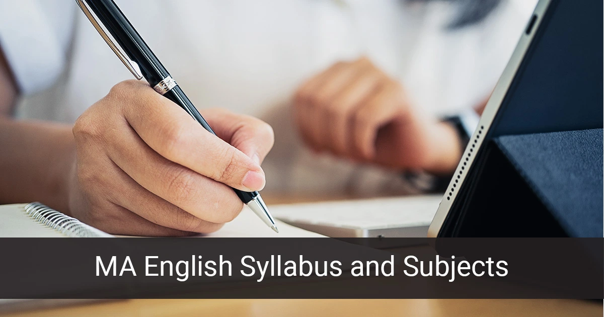 MA English Syllabus and Subjects